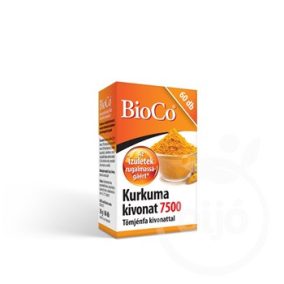   BIOCO KURKUMA KIVONAT 7500 TÖMJÉNFA KIVONATTAL KAPSZULA 60 DB